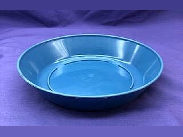 8" Blue Saucer - Click Image to Close